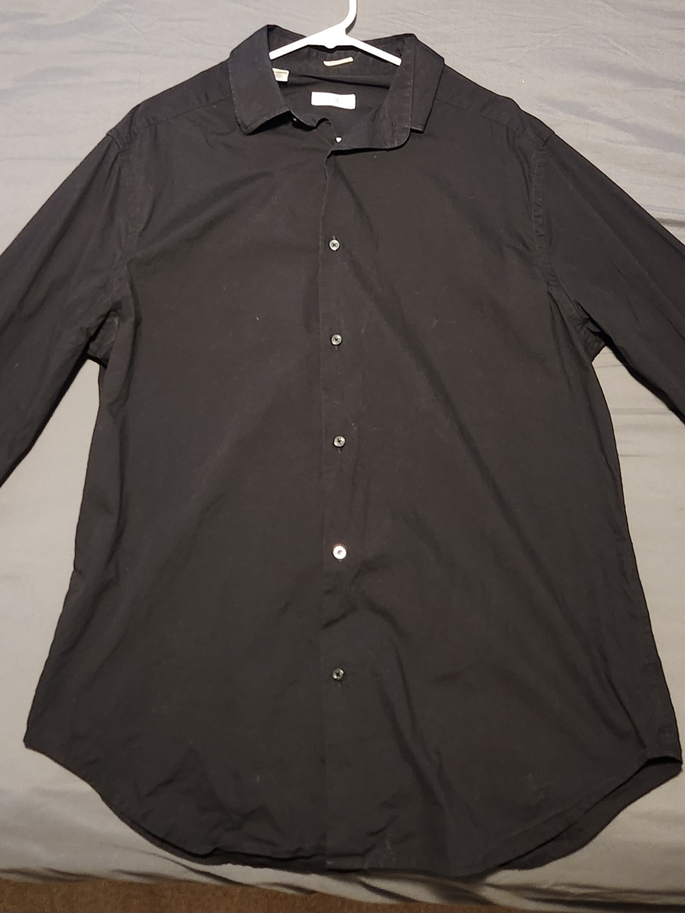 Tevolio Black Button-Down Shirt